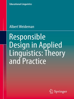 cover image of Responsible Design in Applied Linguistics